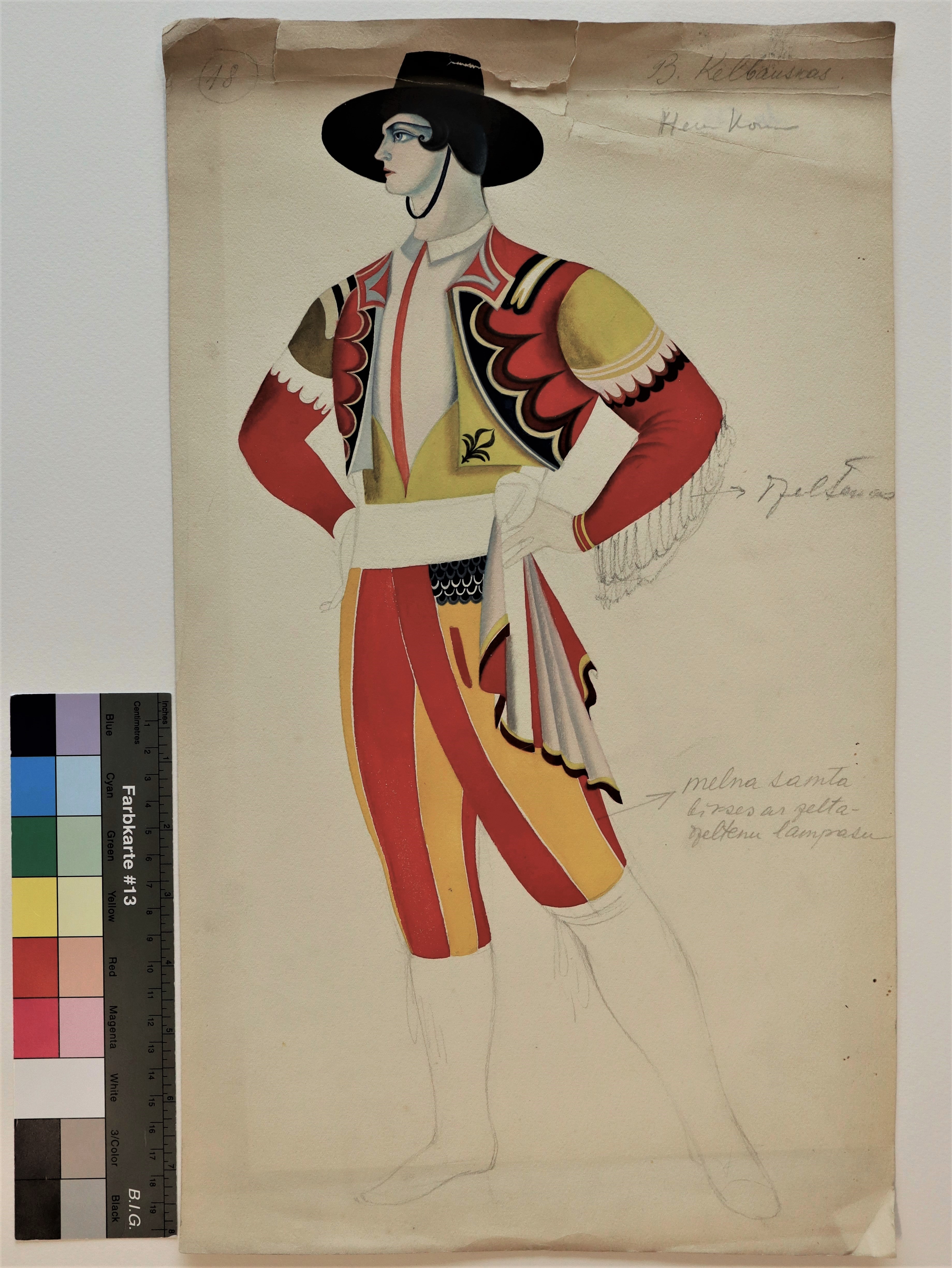 Kostīma mets pirms restaurācijas