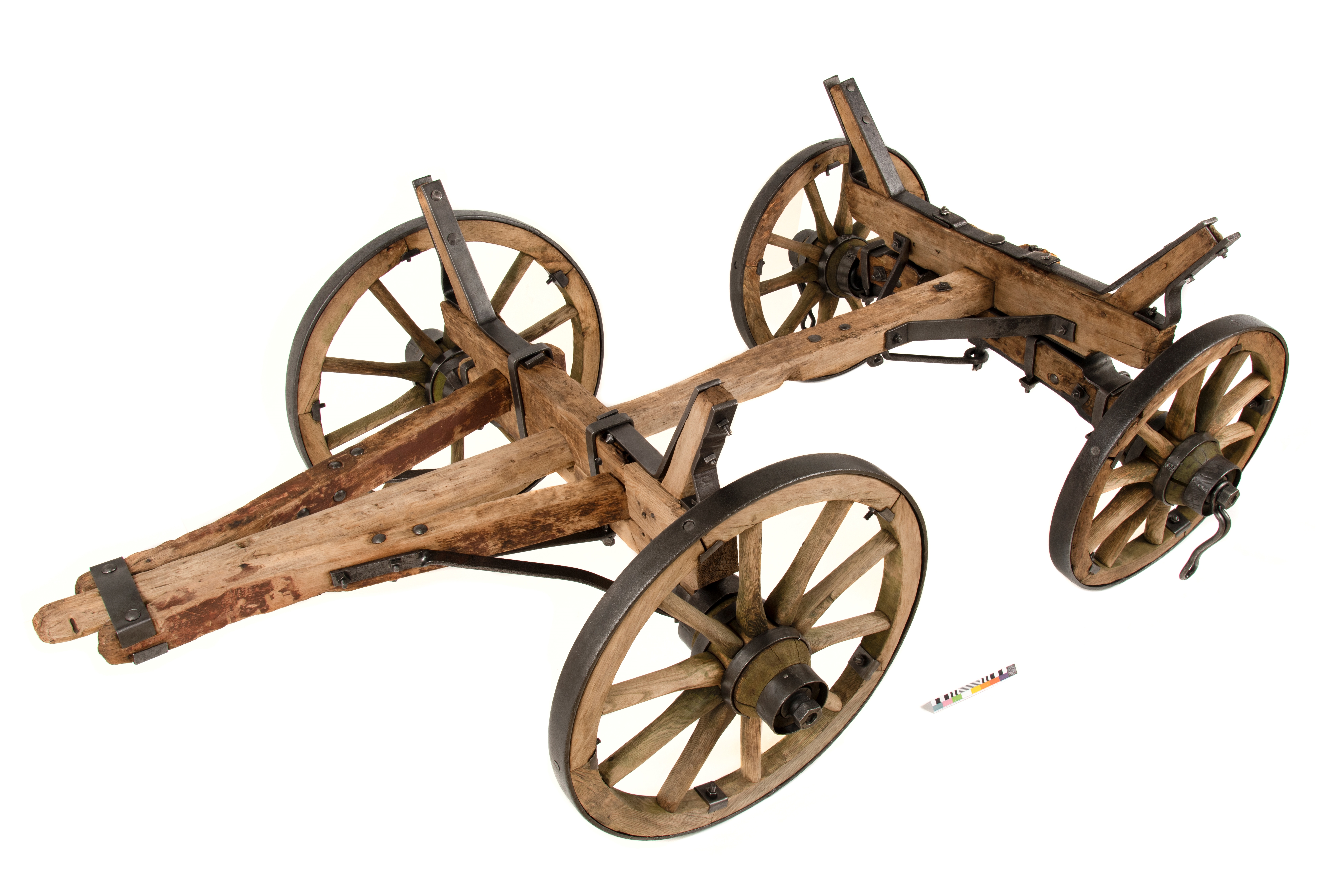 Vienjūga darba rati pēc restaurācijas