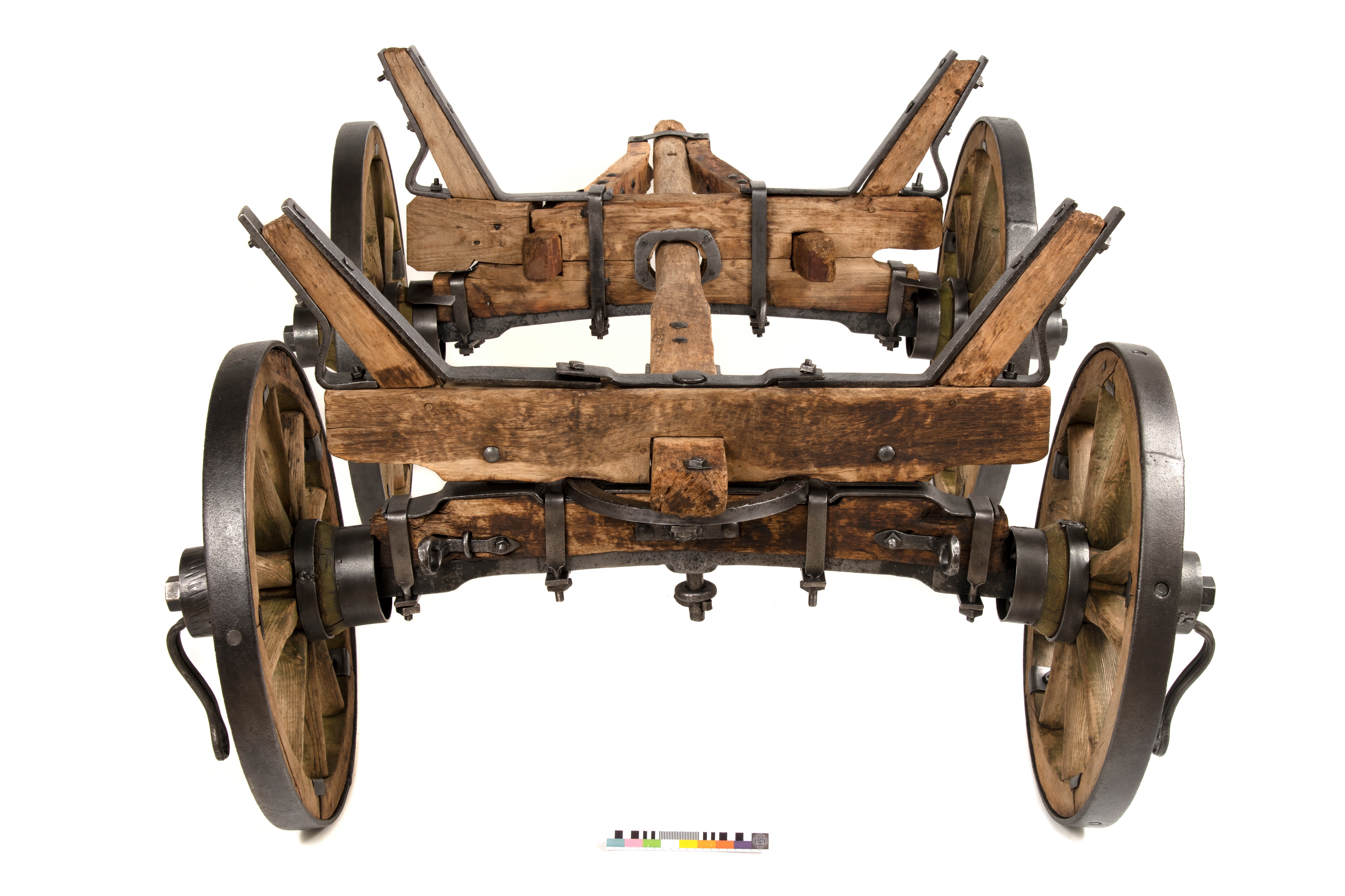 Vienjūga darba rati pēc restaurācijas