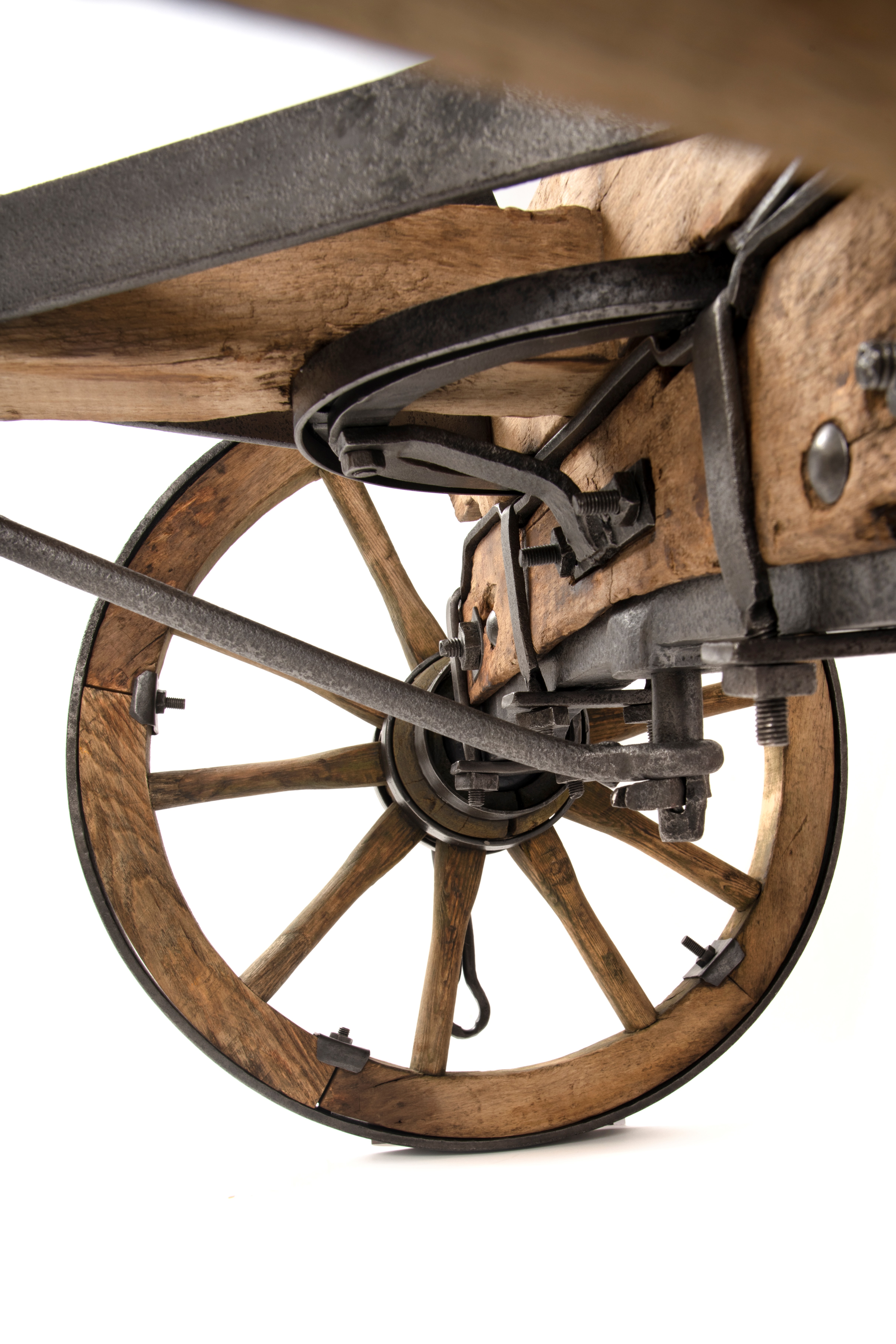 Vienjūga darba ratu detaļa pēc restaurācijas