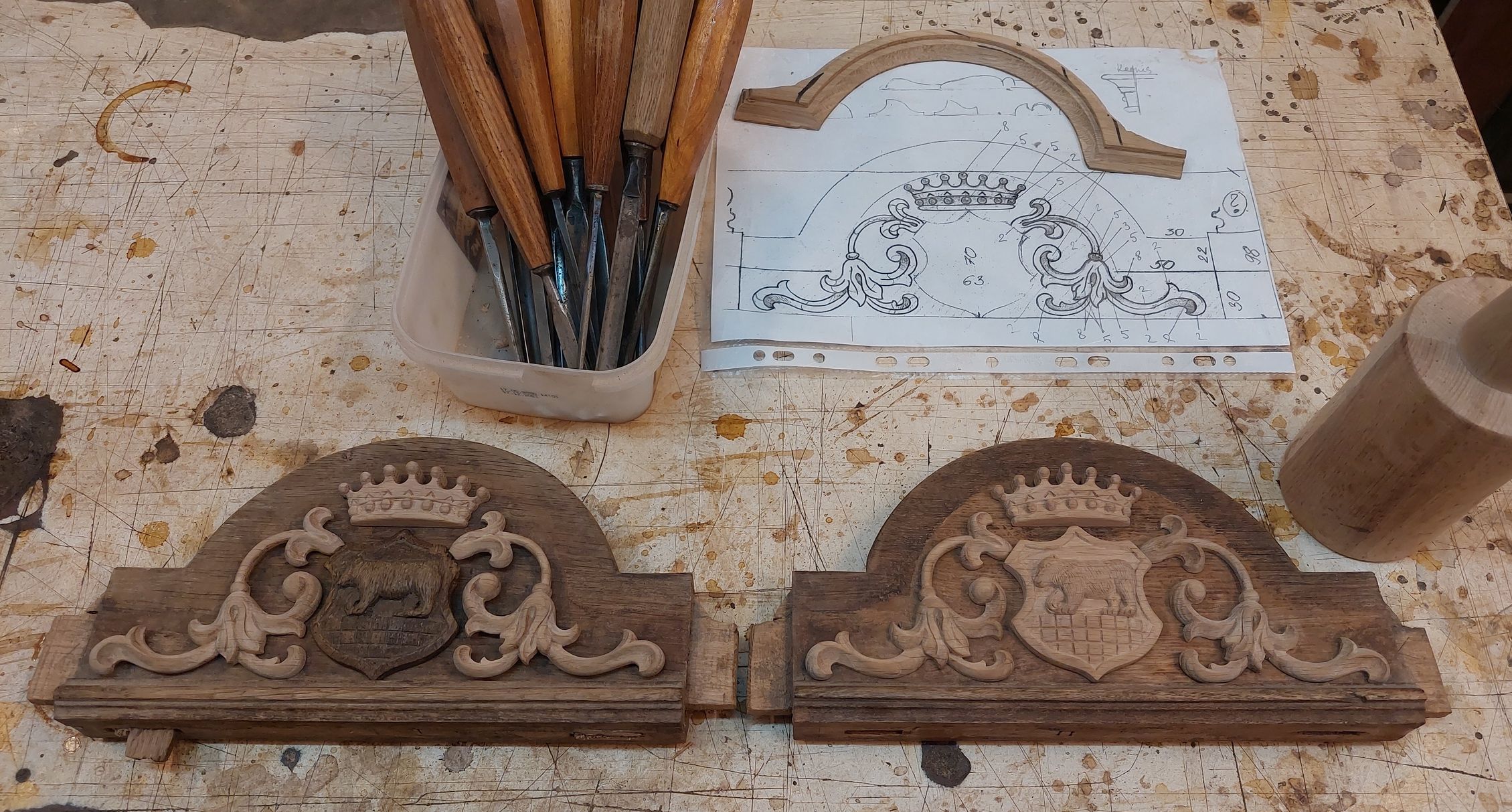 Zudušo ģērboņu daļu izgatavošana