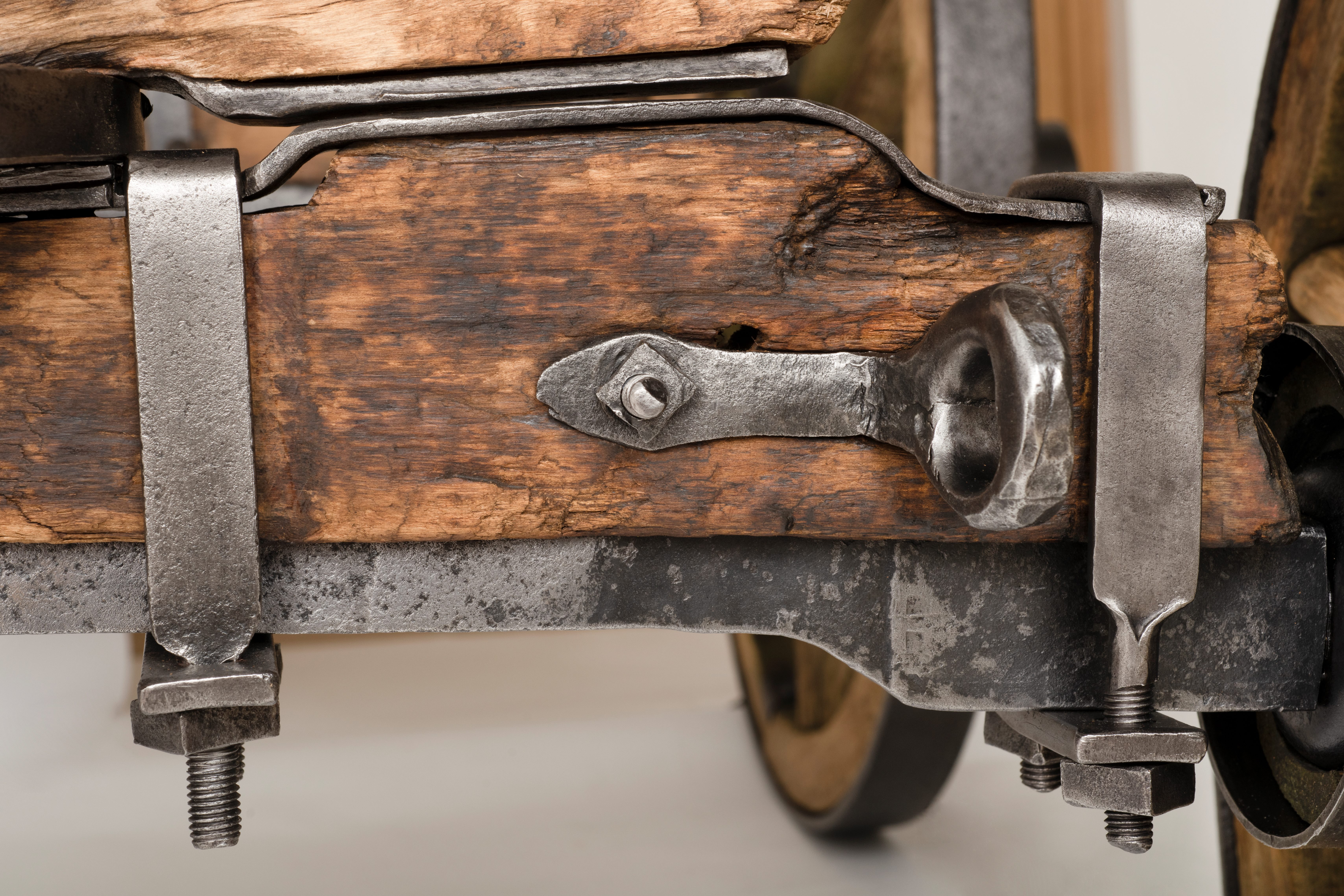 Vienjūga darba ratu detaļa pēc restaurācijas