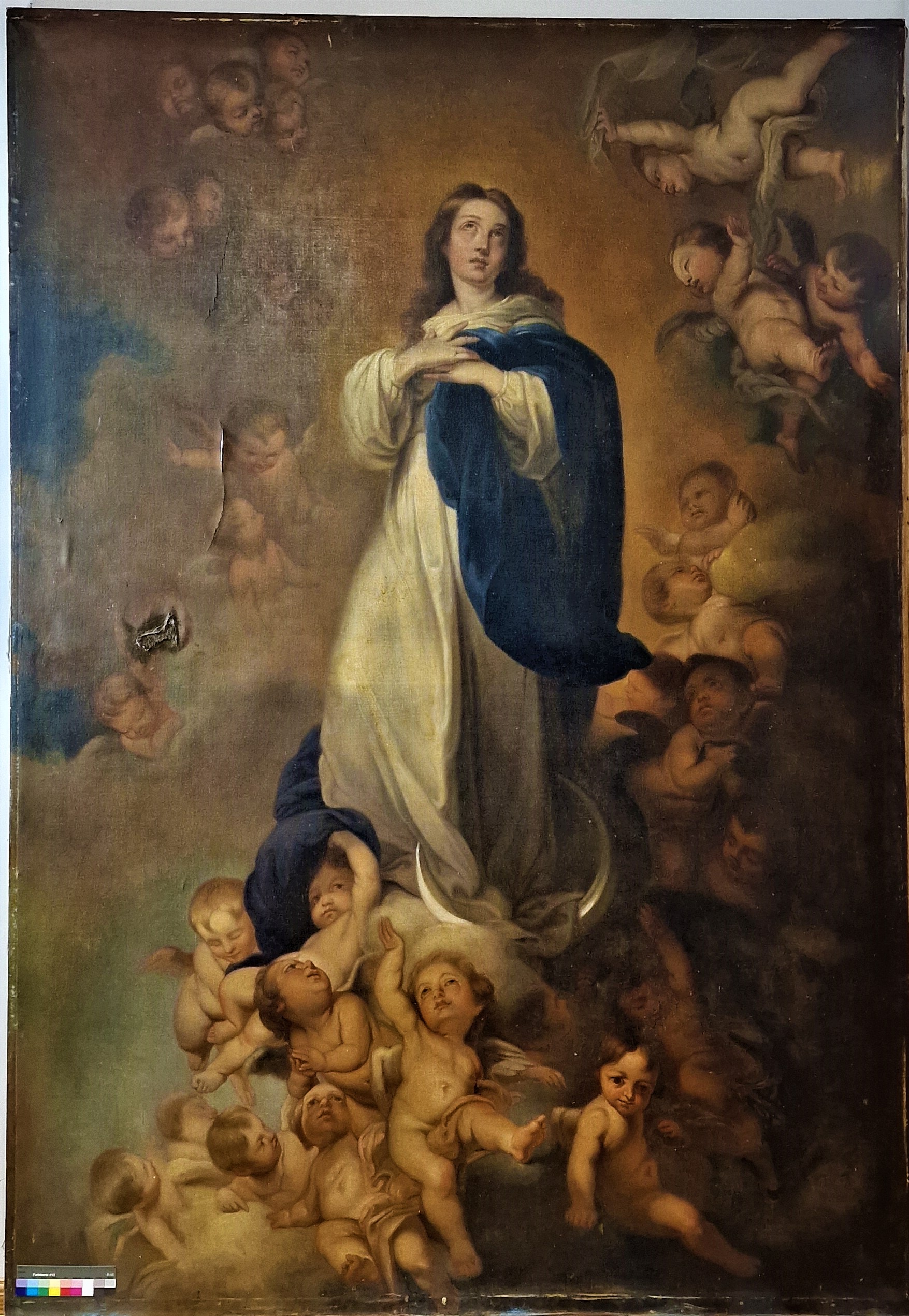 Gleznas kopskats pirms restaurācijas