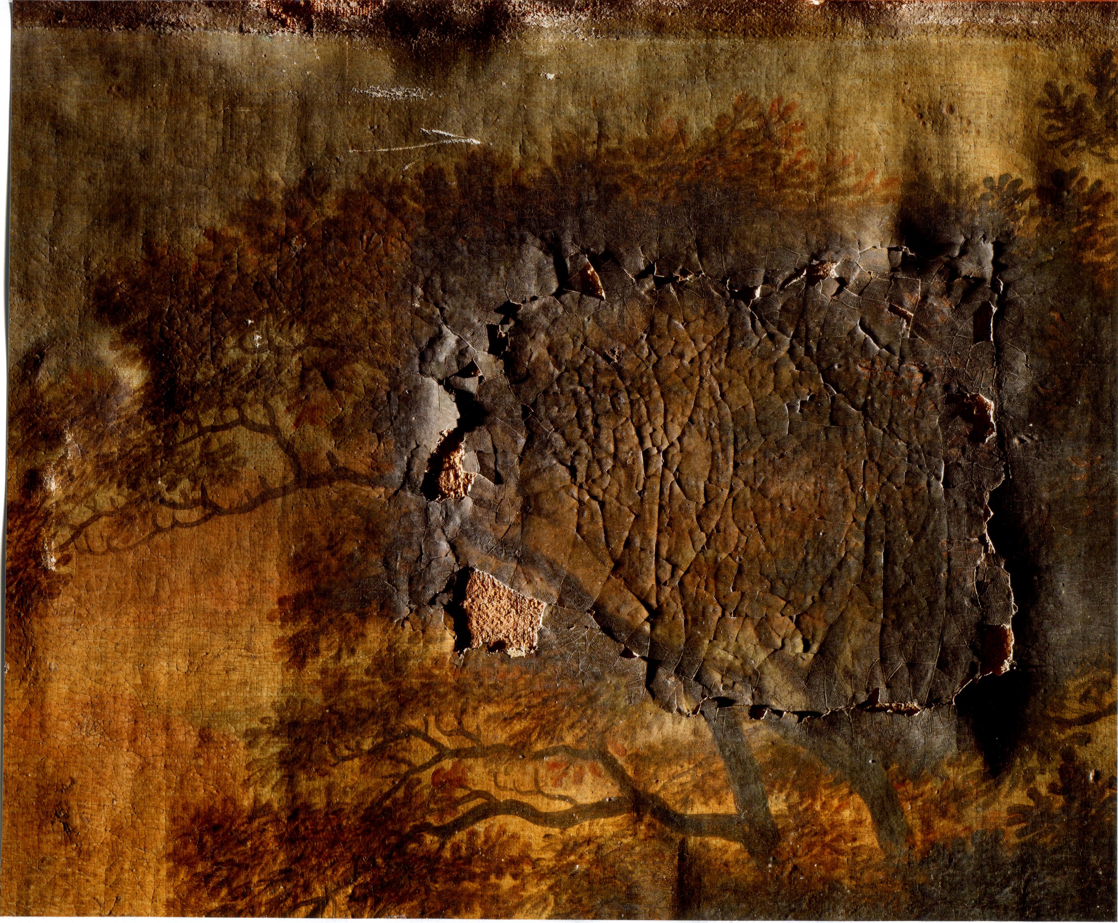 Glezna Klinšaina ainava pirms restaurācijas